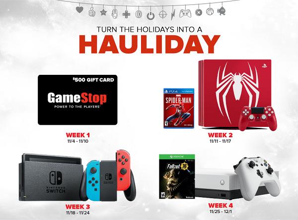 GameStop.com PowerUp Rewards Hauliday Sweepstakes