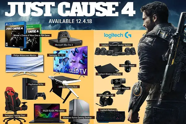 Gamestop.com PowerUp Rewards Just Cause 4 Sweepstakes