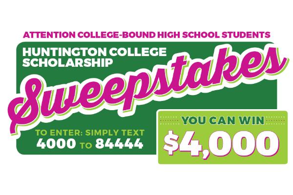 Huntington Learning Centers College Scholarship Sweepstakes