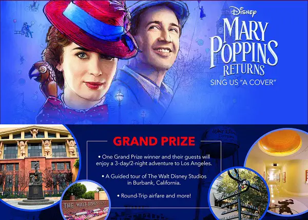 Disney.com Sing Us a Cover Mary Poppins Returns Contest