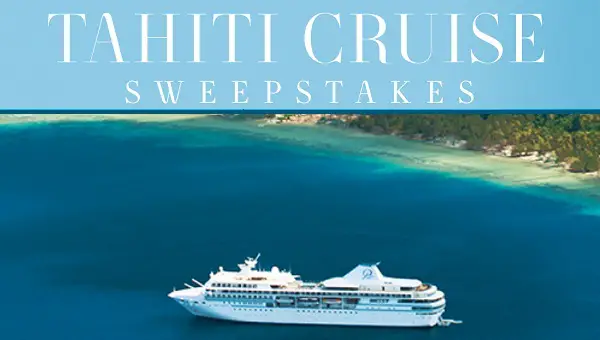 Town & Country Paul Gauguin Sweepstakes: Win a Tahiti Cruise