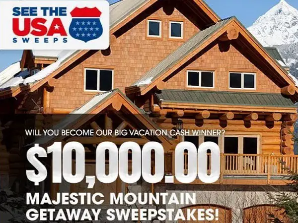 PCH Win $10k Majestic Mountain Getaway Sweepstakes