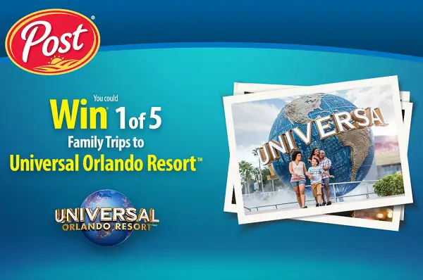 Post Cereal Universal Contest: Win Trip to Universal Orlando Resort!
