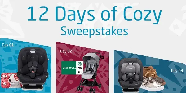 Maxi Cosi12 Days of Cozy Sweepstakes: Win Over $4500 in Prizes