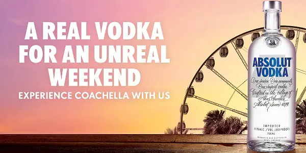 Absolut Coachella Sweepstakes on AbsolutFestival.com
