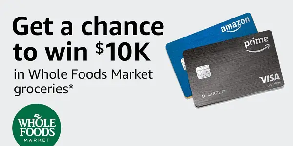 Amazon.com $10K of Groceries at Whole Foods Market Sweepstakes