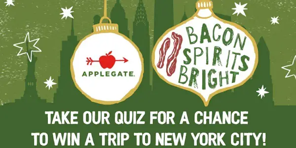 Applegate.com Bacon Spirits Bright Sweepstakes