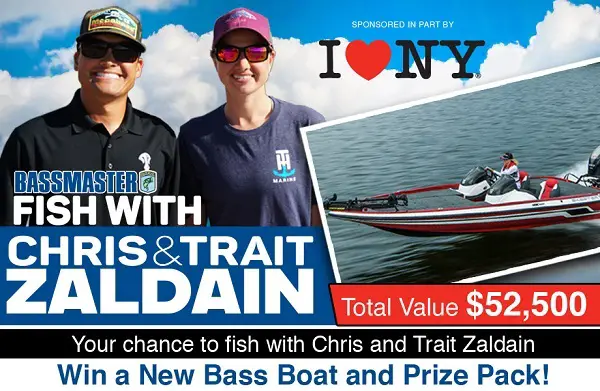 Bassmaster.com Fish with Chris & Trait Zaldain Sweepstakes