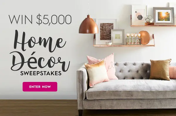 BHG.com Win $5000 Cash for Home Décor