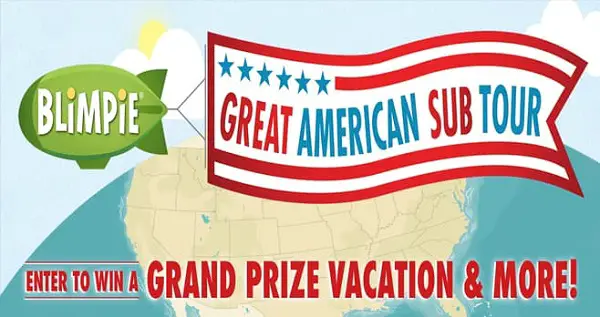 Blimpie.com Great American Sub Tour Sweepstakes