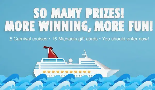 Carnival.com Michaels Sweepstakes