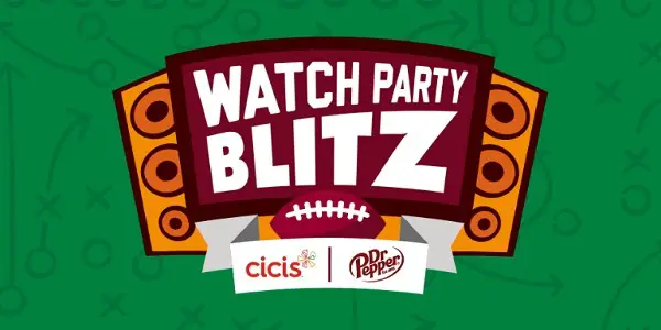Dr Pepper and Cicis Watch Party Blitz Giveaway: Win Over $10,000 in Prizes