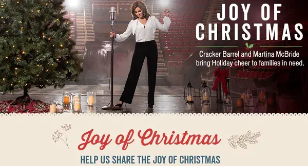 Crackerbarrel.com Joy of Christmas Contest