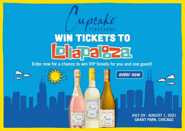 Cupcake Vineyards Lollapalooza National Sweepstakes