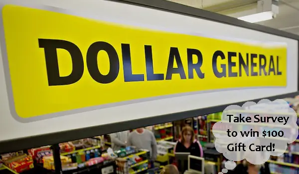 Dollar General Customer Survey Sweepstakes on DGCustomerFirst.com