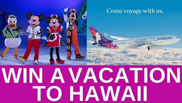 Disneyonice.com Hawaiian Airlines Getaway Sweepstakes