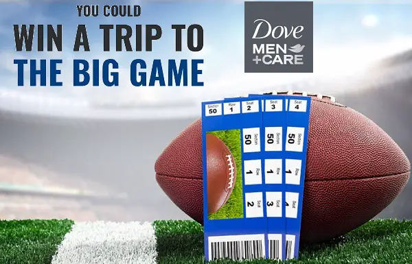 The Dove Men Care Big Game Sweepstakes 2019