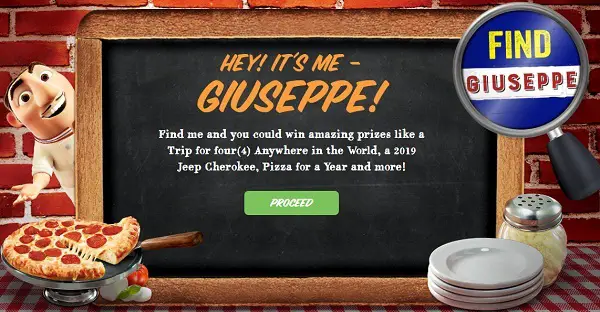 Find Giuseppe Contest: Win Over $50,000 in Prizes