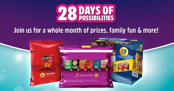 Frito-Lay 28 Days Of Possibilities Sweepstakes on Flvp28days.com