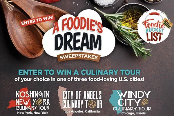 Sodexo Foodie Dream Sweepstakes: Win Trip