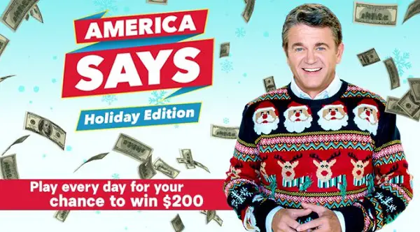GSNTV.com America Says Holiday Game Sweepstakes