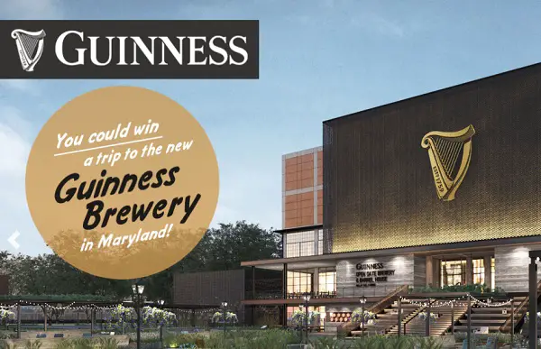 Guinness Brewery Sweepstakes: Win Trip