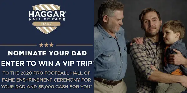 Haggar Hall of Fame Dads Contest 2020