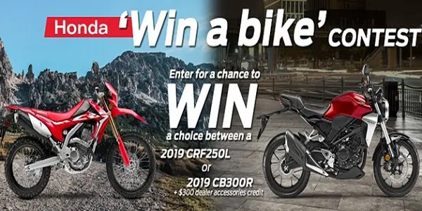 Honda.ca Win A Bike Contest