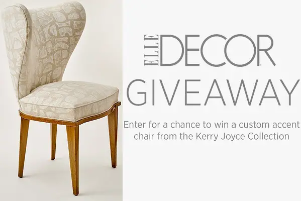 Elle Decor Kerry Joyce Sweepstakes on Kerryjoyce.elledecor.com