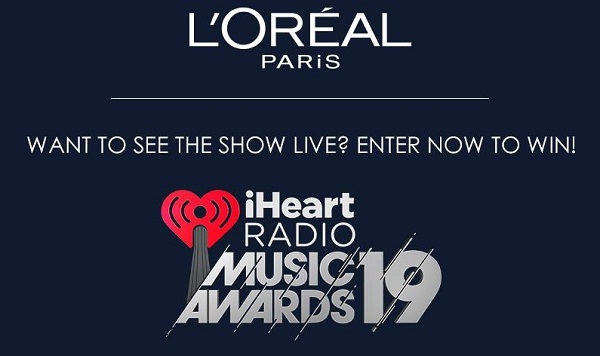 Lorealparisusa.com iHeartRadio Music Awards Sweepstakes