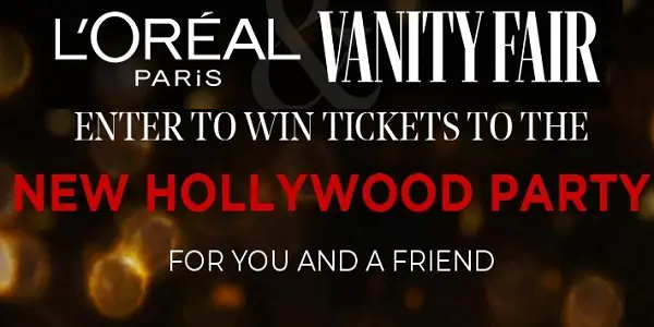 Lorealparisusa.com Night at the New Hollywood Party Sweepstakes