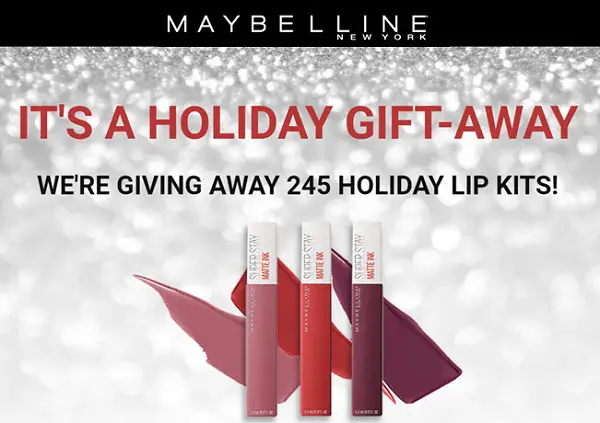 Maybelline.com Holiday Matte Liquid Lipstick Sweepstakes