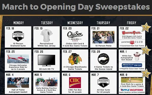 Mlb.com March to Opening Day Sweepstakes