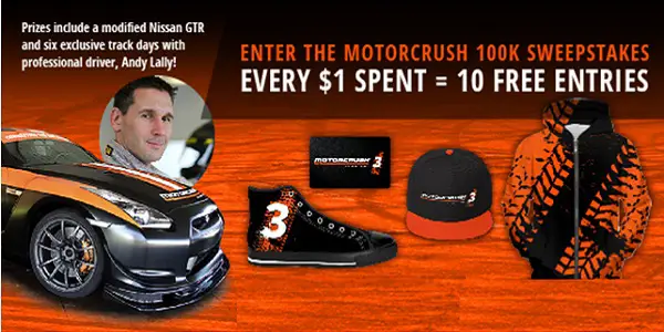 MotorCrush 100k Sweepstakes: Win Car