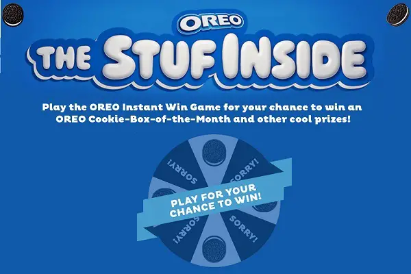Supervalu Oreo Stuf Inside Instant Win Game on OreoIWG.com