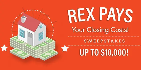 Rexhomes.com Pays Your Closing Costs Sweepstakes