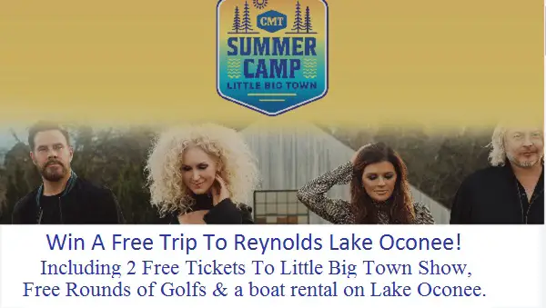 Reynolds Lake Oconee Sweepstakes: Win A Trip To Little Big Town Show