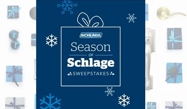Schlage.com Season of Schlage Sweepstakes