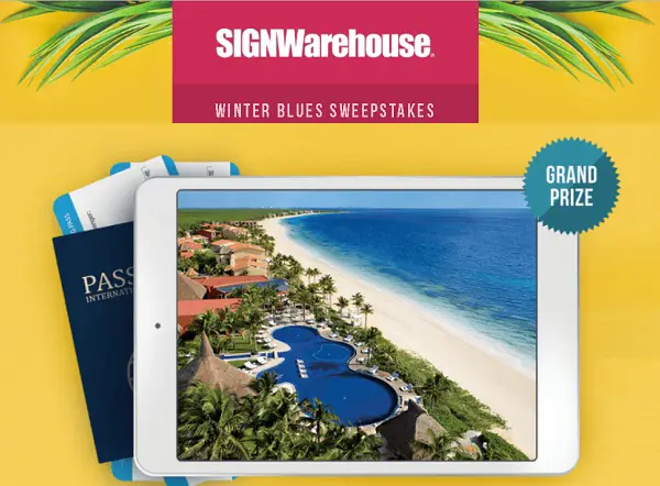 Signwarehouse.com Winter Blues Sweepstakes