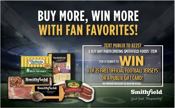 Smithfield Publix Football Sweepstakes 2019