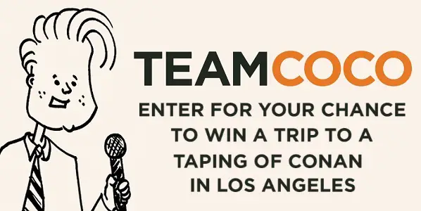 Conan Comedy Tour Sweepstakes: Win Trip