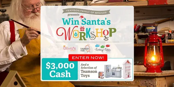 Teamson.com Win Santa’s Workshop Sweepstakes