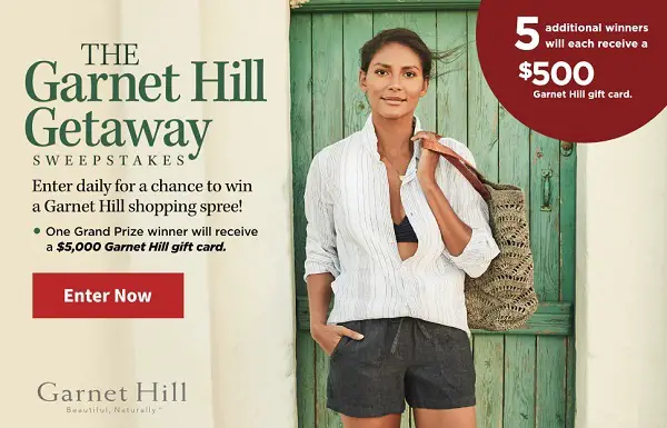 Travelandleisure.com Garnet Hill Getaway Sweepstakes