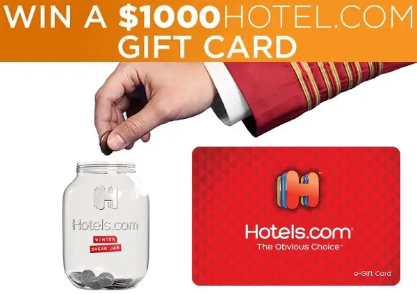 Hotels.com Winter Swear Jar Sweepstakes