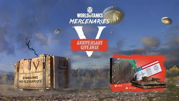 World Of Tanks Mercenaries Fifth Anniversary Giveaway