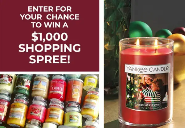 Yankee Candle Haul Sweepstakes: Win $1000 Shopping Spree
