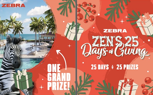 Zen’s 25 Days of Giving Giveaway: Win Daily Prizes + A Luxury Resort Vacation