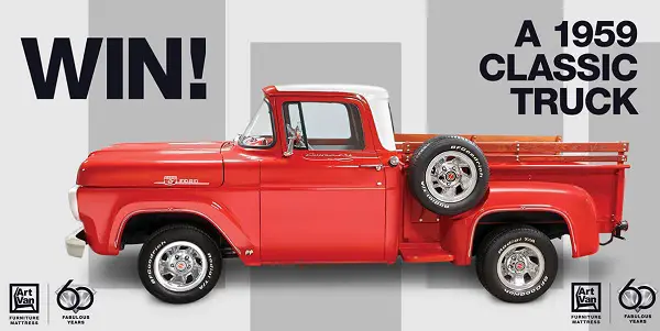 Win 1959 Classic Ford Truck from Art Van!