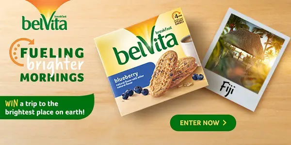 BelVita IWG and Sweepstakes on BelVitaFuelingBrighterMornings.com