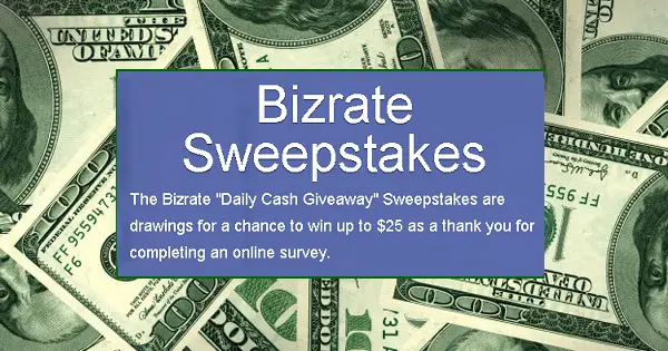 Bizrate Daily Cash Giveaway 2024